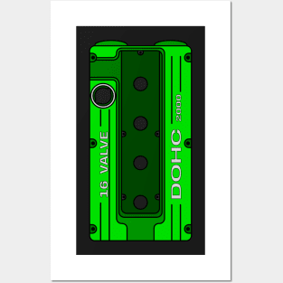 Green 4G63 Posters and Art